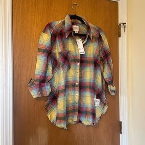 BDG Vibrant Plaid Button Down Shirt